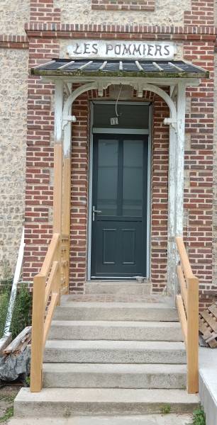Rénovation d'une marquise dans une maison de maître à ROLLEVILLE