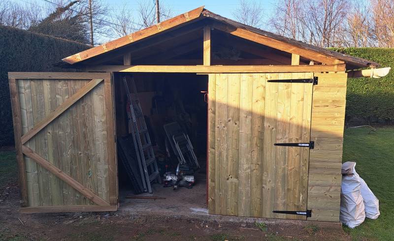Rénovation de façades d'abris de jardin à OCTEVILLE SUR MER