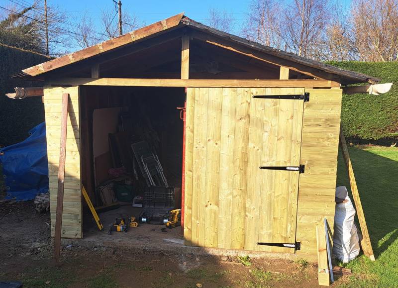 Rénovation de façades d'abris de jardin à OCTEVILLE SUR MER