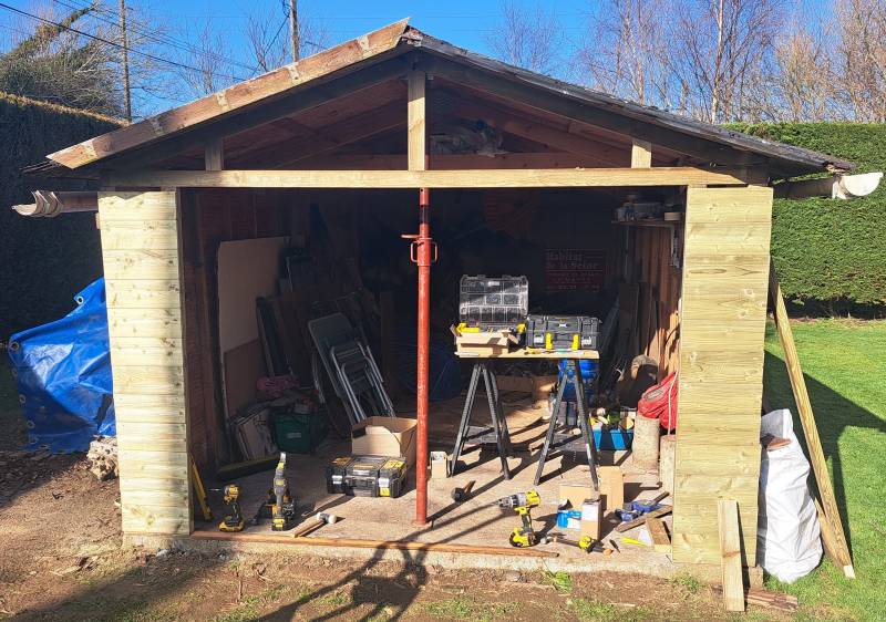 Rénovation de façades d'abris de jardin à OCTEVILLE SUR MER