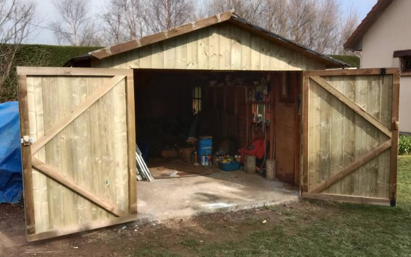 Rénovation de façades d'abris de jardin à OCTEVILLE SUR MER