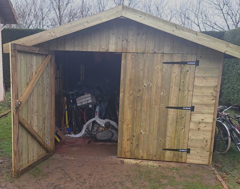 Rénovation de façades d'abris de jardin à OCTEVILLE SUR MER