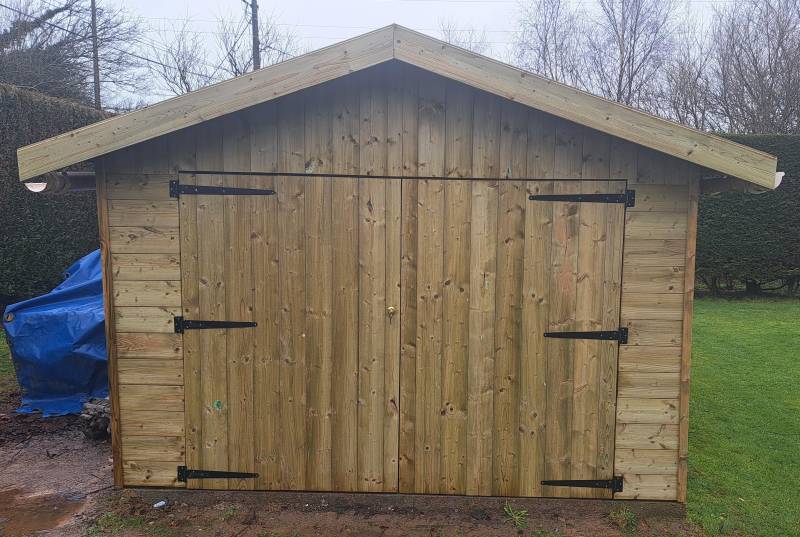 Rénovation de façades d'abris de jardin à OCTEVILLE SUR MER