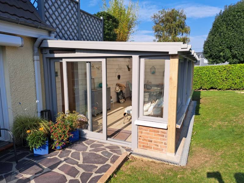 Rénovation d'une véranda en bois à EPOUVILLE