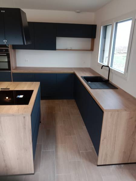 Installation d'une cuisine aménagée a Fécamp